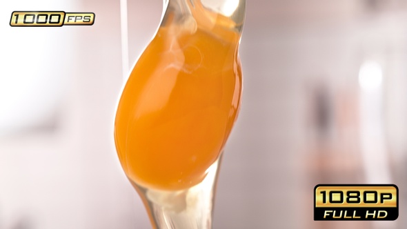 Raw Egg White and Egg Yolk Dripping Down alt