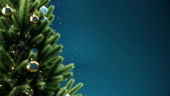 Rotating Christmas Tree Background