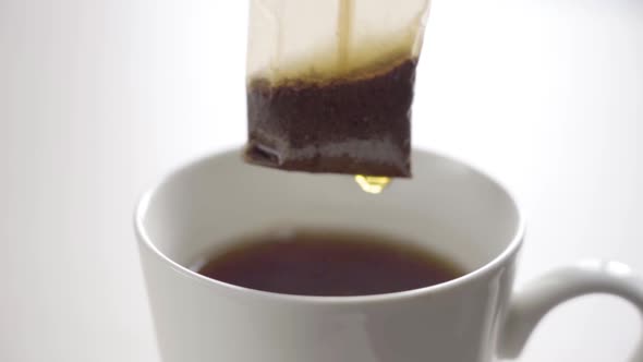 Cup of Black Tea Isolated on White alt