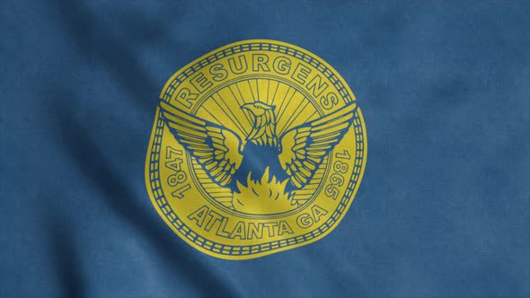 Flag of Atlanta City Georgia United States of America alt