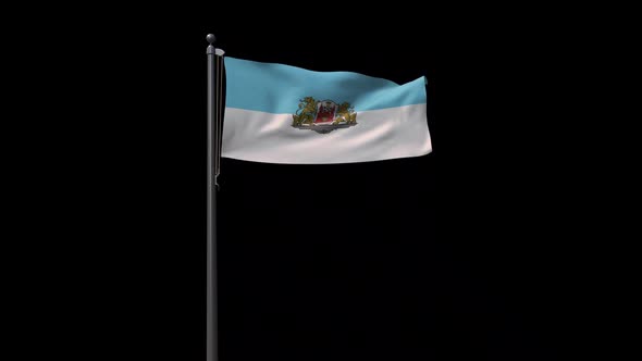 Riga City Flag With Alpha 2K alt
