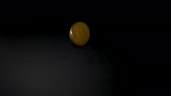 Bitcoin spinning to a stop in 4K. alt