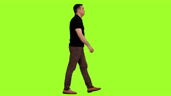 Walking Adult Man