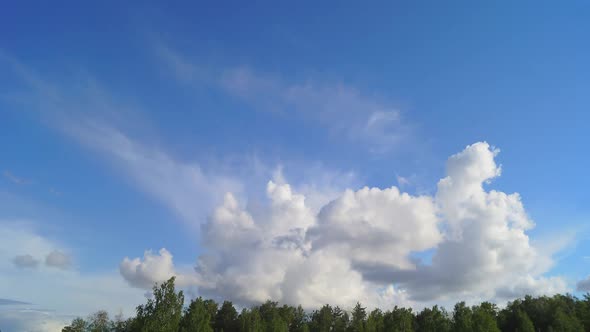 Clouds Sky Blue White Relax Weather Timelapse Landscape Nature Summer alt