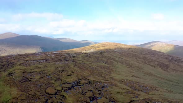 The Beautiful Farscallop Mountain in the Derryveaghs in County Donegal  Ireland alt