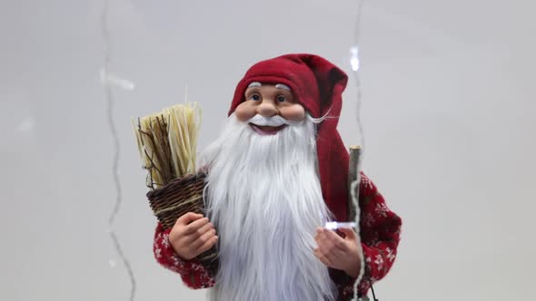 Santa Claus Figurine in the Shop Window