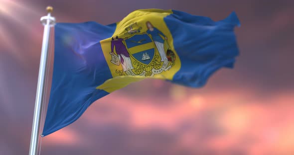 Philadelphia City Flag, United States alt