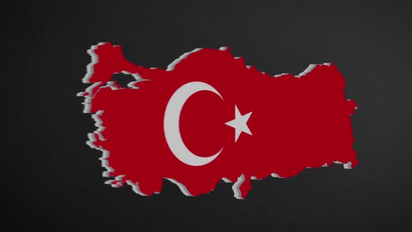 Turkey Border Map Intro Animation