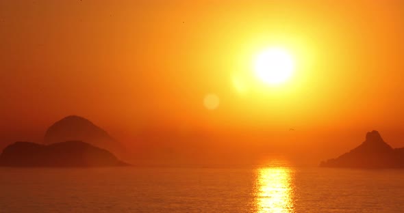 Sunrise Golden Barra da Tijuca Rio de Janeiro Summer Amanhecer Timelapse