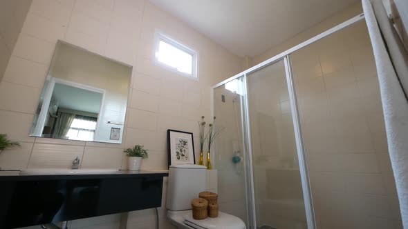 Clean and Simple Bathroom With Shower Box alt