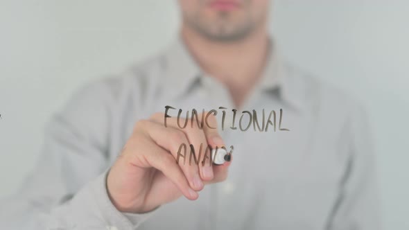 Functional Analysis Writing on Screen with Hand alt
