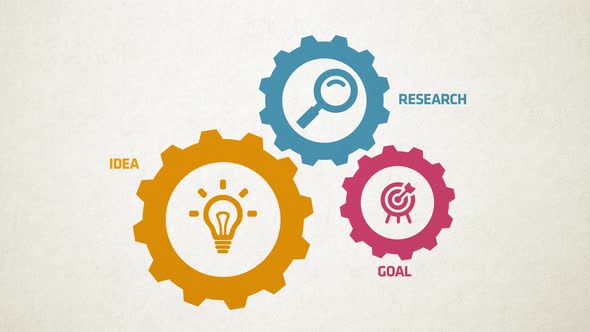 Cogwheel Business Animation 4K alt