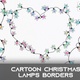 Cartoon Christmas Lamps Borders - VideoHive Item for Sale