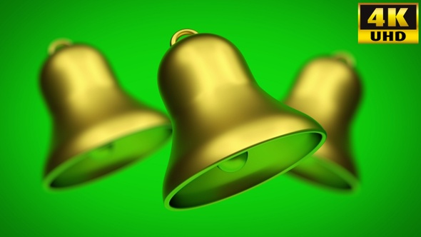 Christmas And New Year Golden Holiday Bell Video Pack 002 alt