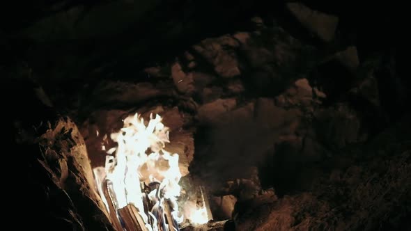 Reflection of Fire on the Cave Stones alt