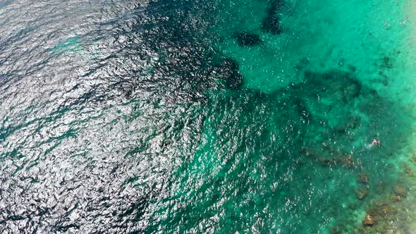 Aerial View ocean in Hvar, Croatia. alt
