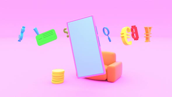 Phone Shop 3d Style Modern Technology Ecommerce Shopping Online Business App Modern Marketing Able alt