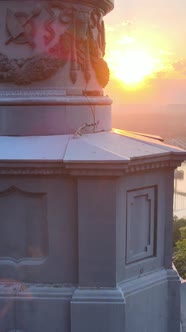 Monument To Vladimir the Great at Dawn in the Morning alt