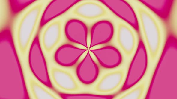 Abstract Flower Looping Background
