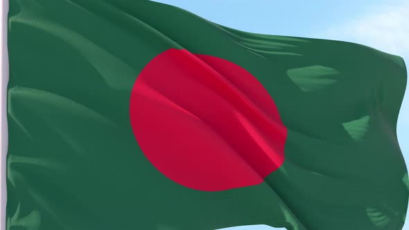 Bangladesh Flag Looping Background