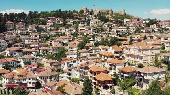 Aerial View Ohrid Macedonia alt