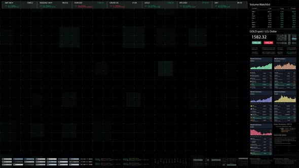 Stock Market Trading Screen Mockup alt