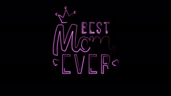 Happy Mother's Day or Birthday gift, pink roses, and placing Best Mom Ever alt