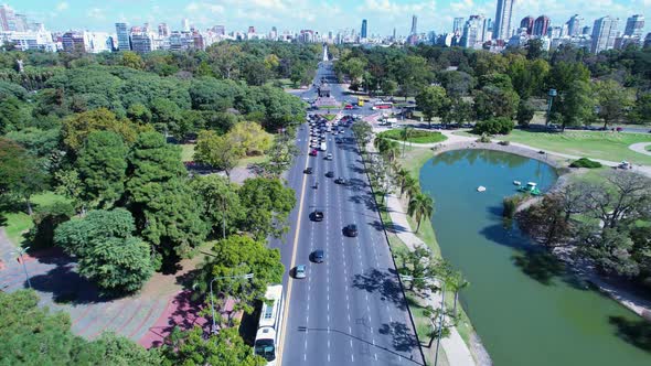 Buenos Aires Argentina. Downtown landscape of tourism landmark city. alt
