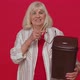 Smiling Senior Woman Taking Off Throwing Out Glasses Into Bin After Vision Laser Treatment Therapy - VideoHive Item for Sale