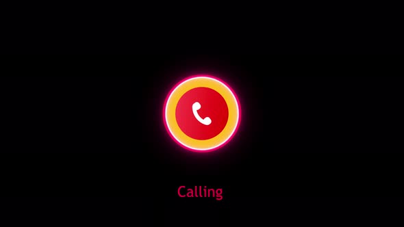 Technology phone calling animation. Incoming call, phone calling.Vd 1842