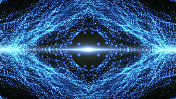 Pattern Of Blue Particles