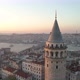 Aerial view of Galata Tower at Sunrise.  - VideoHive Item for Sale