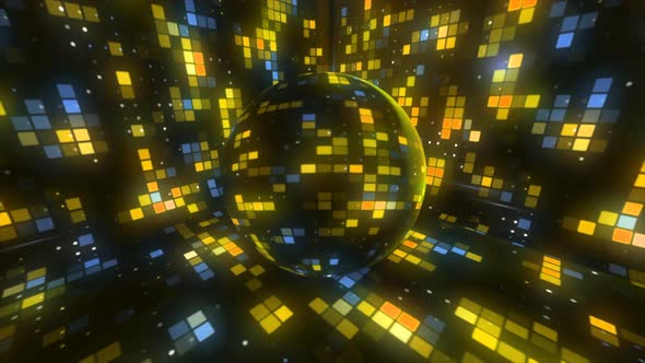 Mosaic pattern with abstract disco lights at the night club alt