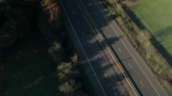 UK Motorway A Road System From the Air alt