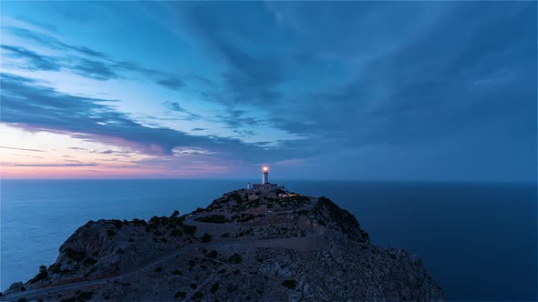 The Lighthouse of Formentor During the Blue Hour
