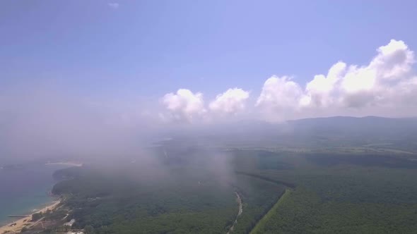  Cloudy and foggy sky  alt