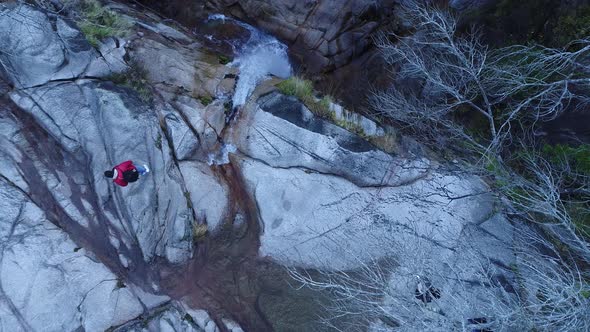 Couple Near Waterfall alt