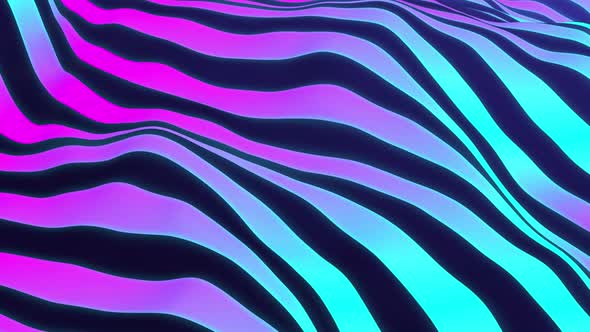 4k 3D colorful zebra pattern background