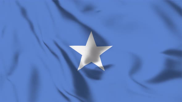 4K Somalia Flag - Loopable