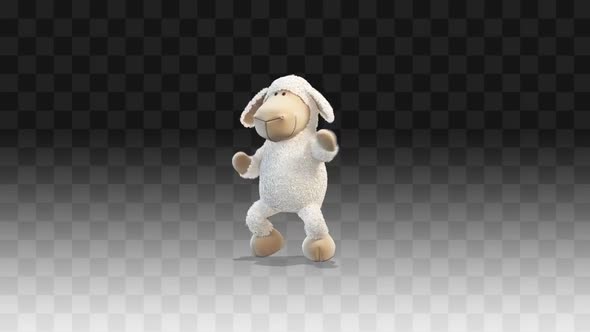 Plush Little Lamp  Dancing A Funny Dance Around Him alt