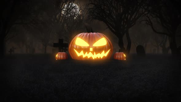 Halloween Pumpkin Background Looped