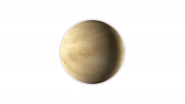 Planet Venus with Atmosphere 4K Space Scene. Vd 1152