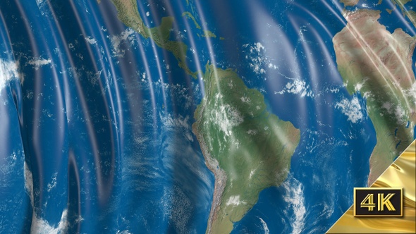 Flag With the Texture of the Planet Earth (Part 1) alt