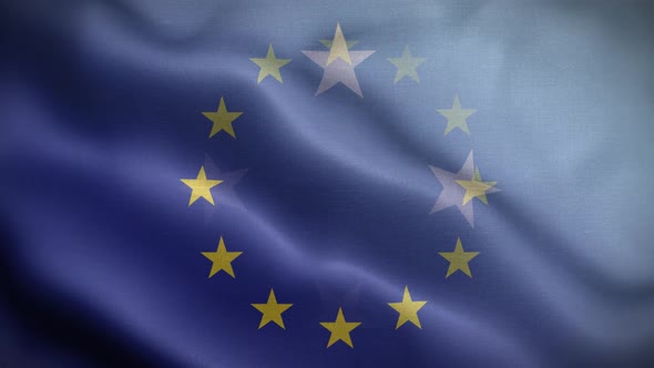 EU Micronesia Federated States Flag Loop Background 4K