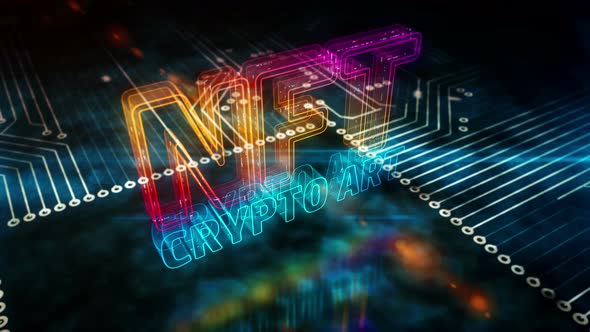 NFT Crypto Art symbol loopable 3d alt