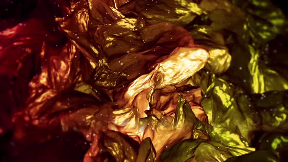 Cloth Gold Soft Waving Background 4K alt