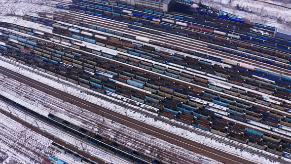Cargo Train Depot Winter