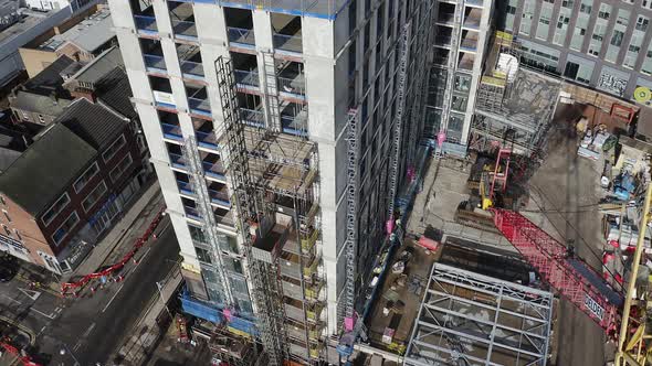 Work continues on the new Hilton hotel complex at the One Smithfield Stoke on Trent City Council bui alt