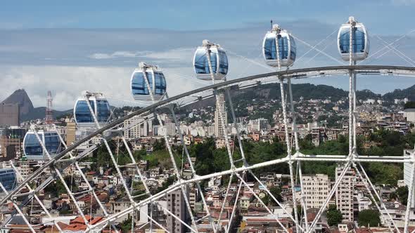 Rio de Janeiro Brazil. Major ferris wheel of Latin America. alt