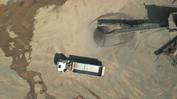 Heavy Machinery at the Quarry Top View alt
